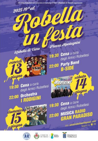 Trino -  Gran finale di "Robella in festa" tra cucina tradizionale e musica