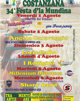 Costanzana - Al via la 34ª Festa d’la Mundina tra musica, tradizione e divertimento